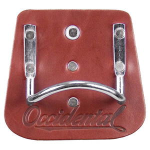 OCCIDENTAL 5040 RED LEATHER CLIP ON HAMMER HOLDER